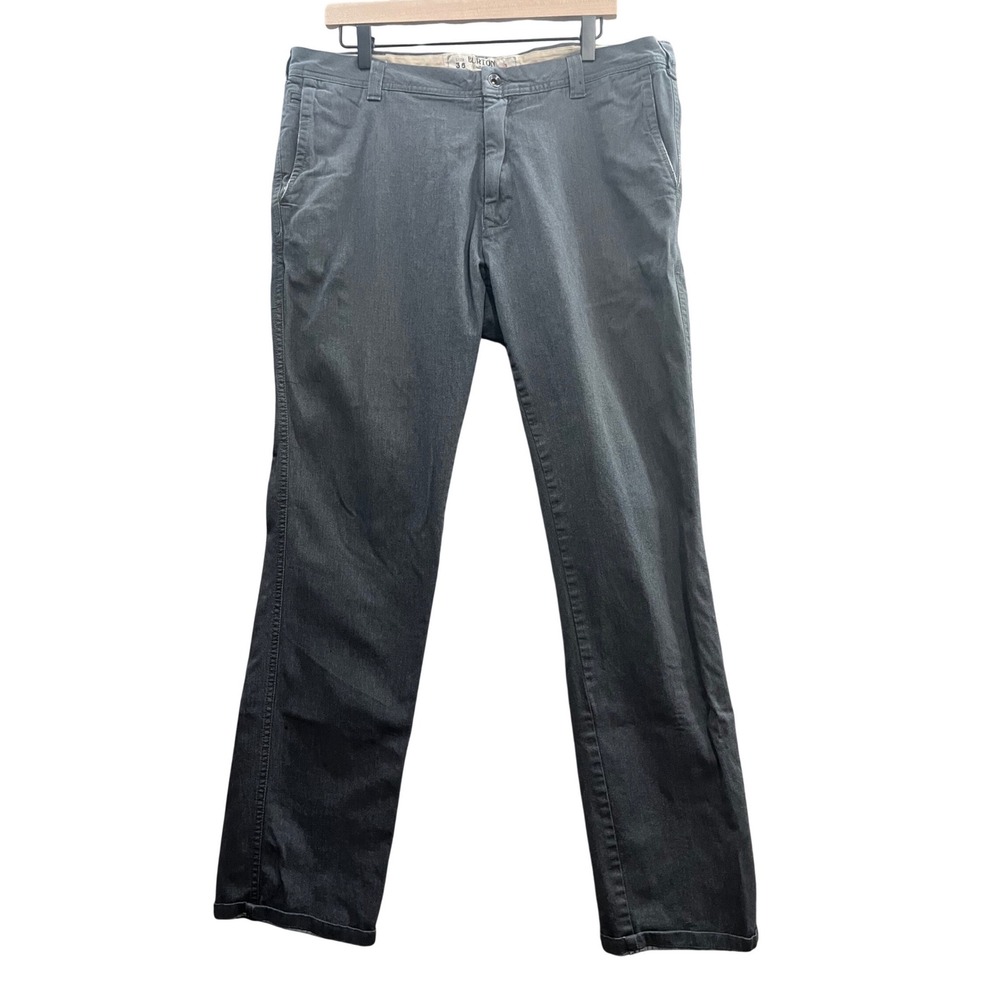 Burton MB Sawyer Chino Pants Mens 36 x 32 Gray